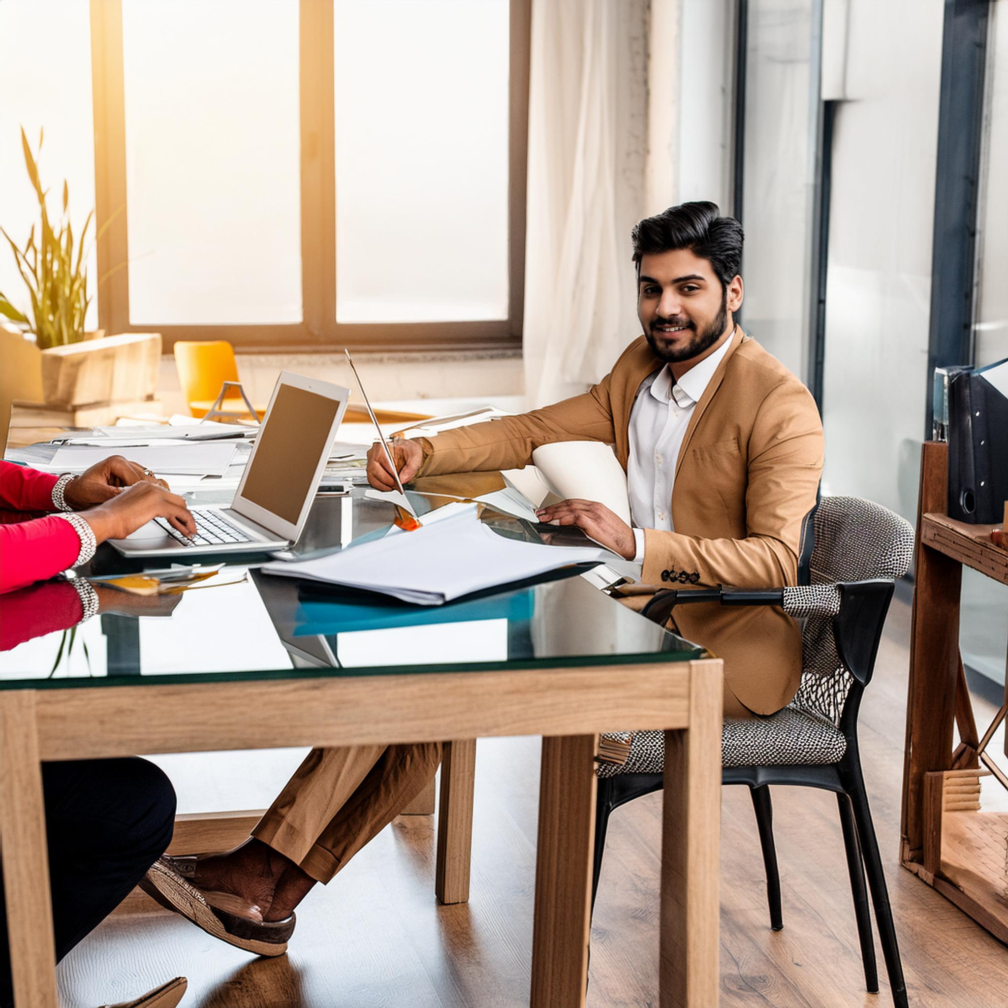 Firefly Indian Office Workers, working in the office 49840